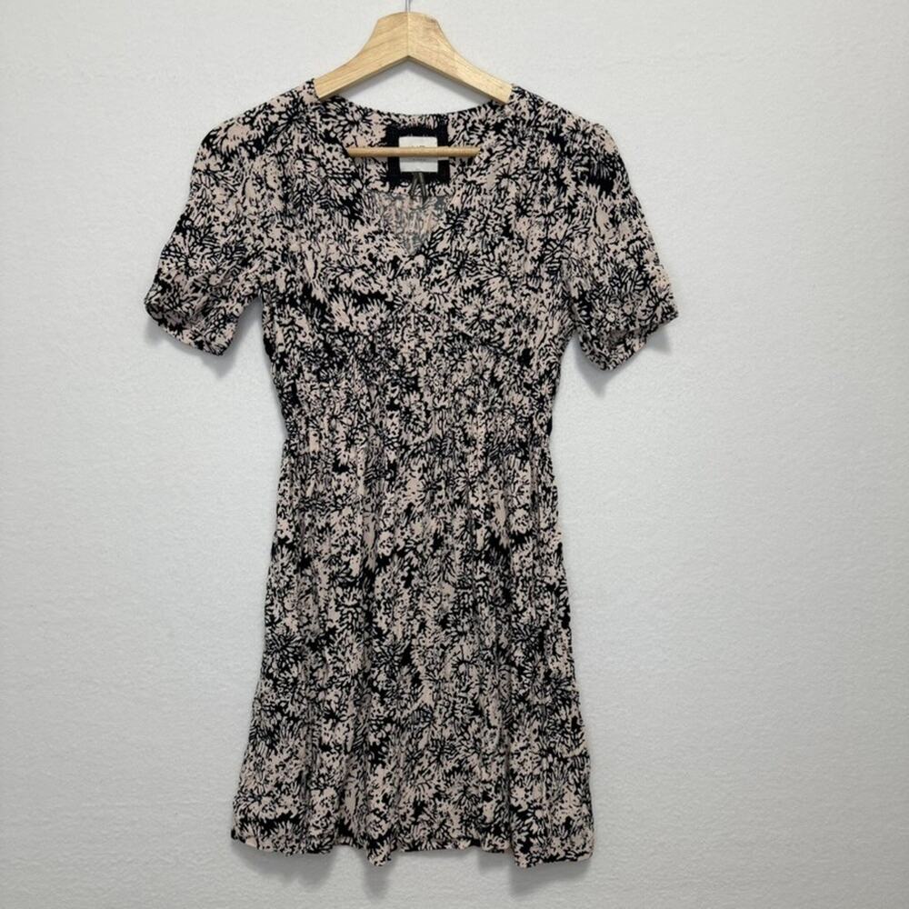 ANTHROPOLOGIE HD in PARIS Easter M-Day Dress ARCHIPELAGO Navy Beige Sz 2P